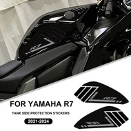 R7 for YAMAHA R7 2021-2024 Motorcycle Tank Side Pad Sticker 3D Resin Waterproof Anti-scratch Protect
