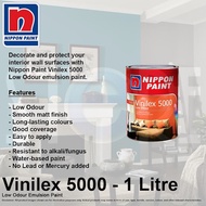 (NO RETURN/ NO EXCHANGE ) Nippon Paint Vinilex 5000 Low Odour Emulsion Paint 1L