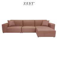 Moota 4 Seater Sofa With Ottoman | Modular Sofa | EcoClean Fabric