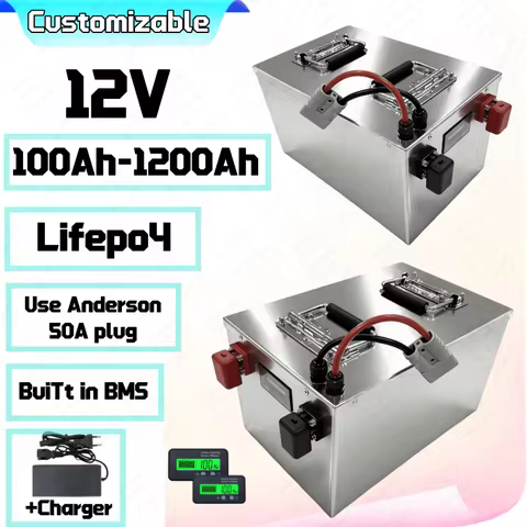 12V 100Ah 200Ah 300Ah 400Ah 500Ah 600Ah 800Ah 1000Ah lithium lifepo4 battery with Bluetooth bt BMS