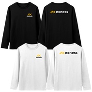 T-Shirt Trading Exness Men's Women's Unisex Long Sleeve Cotton Combed 30s