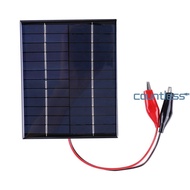 5W 12V Solar Charging Panel with Clip Cable Solar Panel Charger Mini Small Solar Panel Module for 9-