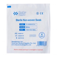 TruzCare Sterile Gauze Swab Non-Woven 7.5CM x 7.5CM 4Ply, 5pc/pk  TruzCare | Assure