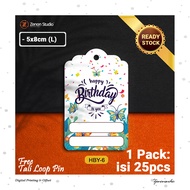 [25pcs] Hang Tag Birthday Hangtag Kartu Ucapan Selamat Ulang Tahun Anak