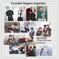 Genshin art prints A5 A4