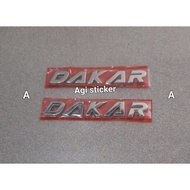 Mitsubishi Pajero Dakar Dakar writing Emblem