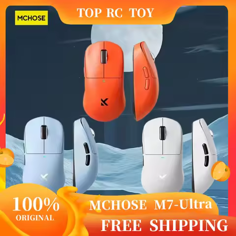 Mchose M7 Pro Ultra Mouse 8K Return Paw3950 Wireless Gaming Mouse Tri-Mode Lightweight Low Latency L