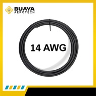 14 AWG 1 Cm Black Cable Speaker Cable