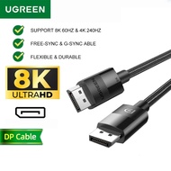 UGREEN Display Port Cable DP 8K60Hz 4K240Hz Free-Sync G-Sync HDR Video Gaming HDTV Monitor PC Laptop