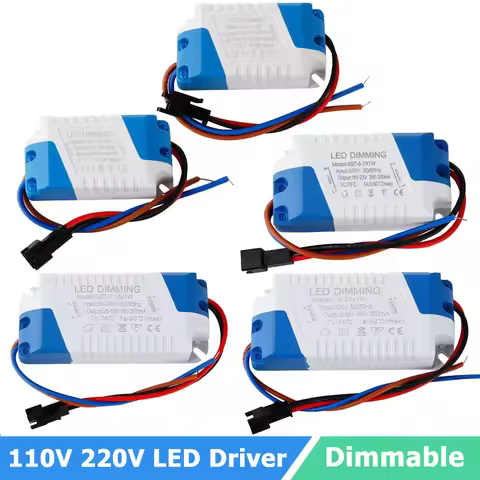 Dimmable LED Driver 3W 5W 6-7W 7-15W 15-24W Power Supply LED Transformer 110V 220V LED Dimming Adapt