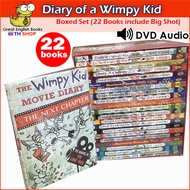 *24 เล่มDamaged Box กล่องตำหนิ * ( Free ไฟล์เสียง*  Diary of Wimpy Kid เซต 22 เล่ม หนังสือภาษาอังกฤษ