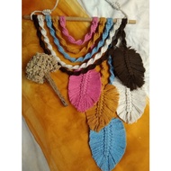MACRAME WALL HANGING LEAF LEAF WALL DECORATION/