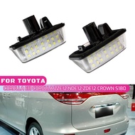 2Pcs CanBus LED License Plate Lights For Toyota Corolla E11 Crown S180 Starlet EP91 Vios Previa ACR5