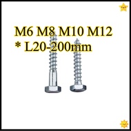 Galvanized hexagonal self-tapping DIN571 Galvanized wood screw Self-tapping screw Extended hexagonal