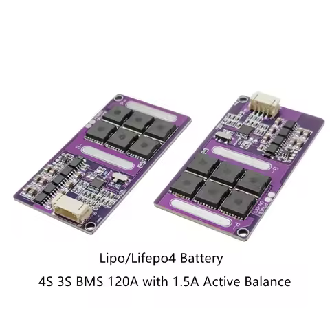 Heltec BMS with Active Balance for Lipo/Lifepo4 Battery Pack 1.5A 4S 3S 120A Current 12.6V 14.6V - B