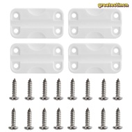 GREAT 4Pcs/Set Cooler Hinge Replacement, With Screws Rectangular Cooler Hinges, High Intensity PP Co