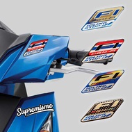 3D Embossed Fi Idling Stop Emblem Sticker | PGM-FI Idling Stop Embossed Sticker | FI Idling Stop Emb