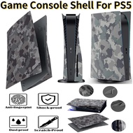 คอนโซลเกมโฮสต์เกมกันกระแทกลายพรางสำหรับ Playstation 5เกราะป้องกันการขีดข่วนสำหรับ PS5คอนโซลรุ่นดิสก์