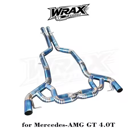 WRAX for Mercedes-AMG GT 4.0T Exhaust Titanium Catback X-tube Straight Through Roaring Sound Perform
