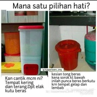 Ready stock rice smart TUPPERWARE/ tong beras/tong beras murah/jimat