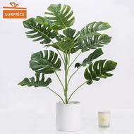 Surprice Daun Monstera Plastik Artificial / Daun Monstera Palsu / Props Foto / Tanaman Hias