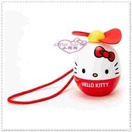 ♥小花花日本精品♥Hello Kitty 手拿電風扇 安全葉攜帶型電扇 蛋型貓臉33126401