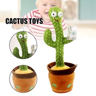 2024 Electric Talking Cactus Plush Toy Cute Shaking Head Dancing Cactus Novelty Gifts for Children New