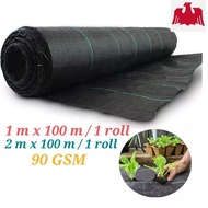[ROLL] 100meter 💥💥 70gsm or 90gsm WEEDMAT 💥💥 PENUTUP TANAH WEED CONTROL 90GSM (1m x 100m / 2mx 100m)