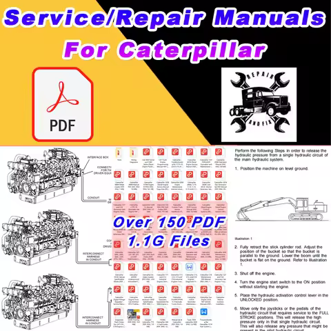 Engine Repaire Manual Over 150 PDF File For Caterpillar CAT Engine Parts & Diagrams for Gas Diesel E