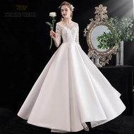 gaun wedding dress simple elegan nimi dress wedding pengantin