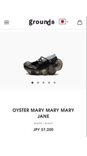 Grounds 黑色 Oyster Mary Jane 厚底鞋