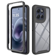 For Motorola Moto G86 5G Full Body Clear Bumper Hybrid Armor Shockproof Cover Case