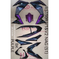 RS150R V1/V2 HLD COVER SET NAG<51><BK/PURPLE>