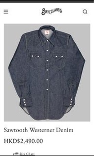 Bryceland Sawtooth Westerner Denim 10oz 厚磅 牛仔 西部襯衫 丹寧 襯衫