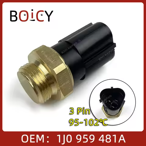BOICY Temperature Sensor Engine Cooling Fan Switch 95-102 for Polo Ameo Golf Jetta Caddy Touran Toua