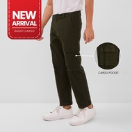 EDWIN JEANS - Men's Regular Fit Long Cargo Pants NICHOL Olive Seluar Cargo Lelaki Seluar Kargo Lelak