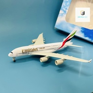 Mô Hình Máy Bay Airbus A380 Emirates Airlines Hợp Kim 20CM Đúc Khuôn Tỉ Lệ 1/400 Sơn Tĩnh Điện Bóng