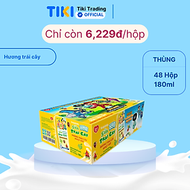 Thùng 48 Hộp Sữa Trái Cây Hương Trái Cây KUN 180ml/hộp(thẻ cào)