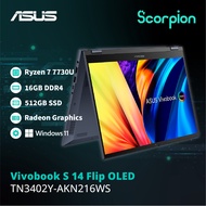 Asus Vivobook S 14 Flep OLED TN3402Y-AKN216WS Laptop（Aeon Credit Services-36 Monthly Installments）
