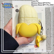 Case for Baseus Bass BP1 Pro ANC Protective silicone banana modeling Baseus Bass EP10 Pro Covers Blu