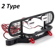 D90 D110 Camel Trophy Front Bumper Metal with Led Light 1.10 RC Car Crawler RC Crawler 1/10