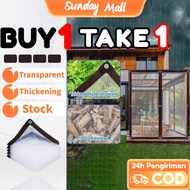 Canvas Waterproof Transparent Tarpaulin Sheet - Heavy Duty Canvas for Camping Canopy, Rain Shelter