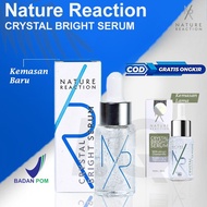 PAKET GLOWING Serum Wajah NR + LIP GLOW SERUM NATURE REACTION CRYSTAL BRIGHT SERUM original asli glo