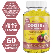Biofinest COQ10+ Gummies – CoQ10 Astaxanthin Omega-3 PQQ Vitamins & Minerals Heart Energy Cellular V