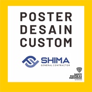 Custom Design Safety Poster A3SHIMA (42x30 cm) Without Frame/Frame