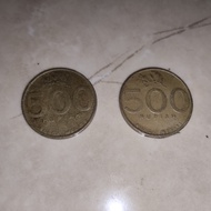 Uang Logam 500 Rupiah Tahun 2000 dan 2002 (Bunga Melati) Asli