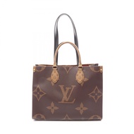 【二手】路易威登LOUIS VUITTON Tote Bag OnTheGo MM Monogram Giant Reverse M45321 PVC塗層帆布皮革 OnTheGo MM 女士