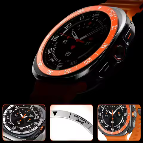 Metal Cover Bezel Ring Case For Samsung Galaxy Watch 7 Ultra 47mm SmartWatch Protector Case Steel Fr