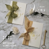 Marriage Vow Card Handwritten Speaking Accept Kissing Vow Book Newlywritten Vow Hand Card Speech Boo