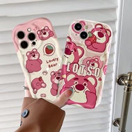 Case IPhone 11 IPhone 15 Pro Max IPhone 14 Pro Max IPhone 13 Pro Max IPhone 12 Pro Max IPhone 7 Plus IPhone 8 Plus Cartoon Cute Strawberry Bear Silicone Phone Case